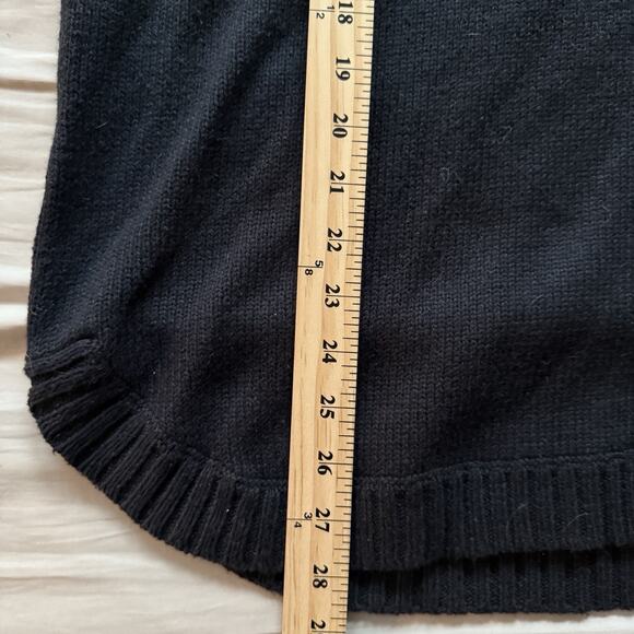 J Jill Sweater Navy Blue Scottie Dog V Neck Pullover Knit Size XL Holidays - Picture 7 of 7